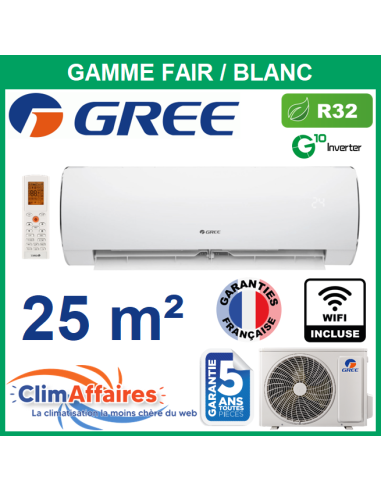 GREE Climatisation Inverter - R32 - FAIR 9 (2.7 kW)