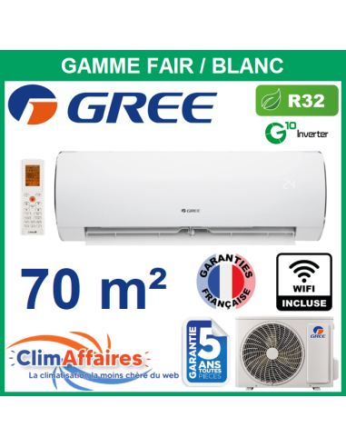 GREE Climatisation Inverter - R32 - FAIR 24 (7.1 kW)
