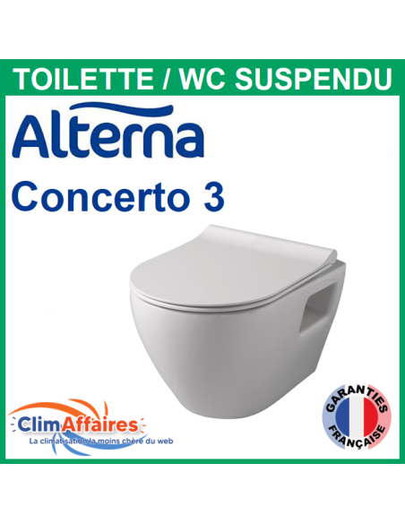 Alterna Concerto 3 - Toilette Pack WC Suspendu sans bride