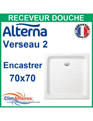 Alterna receveur de douche carré VERSEAU 2 à encastrer - 70 X 70 CM - 3701521 - Photo principale