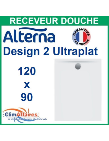 Alterna receveur de douche rectangulaire Ultraplat DESIGN  2 - 120 X 90 CM - 7939236 - Photo principale