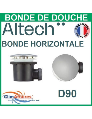 Altech Bonde de douche Horizontale D90 Dôme ABS Chrome - 4210303 - Photo principale