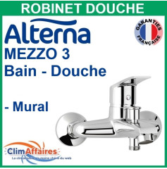 Alterna Mitigeur Mural MEZZO 3 bain / douche - Chrome - 7204127