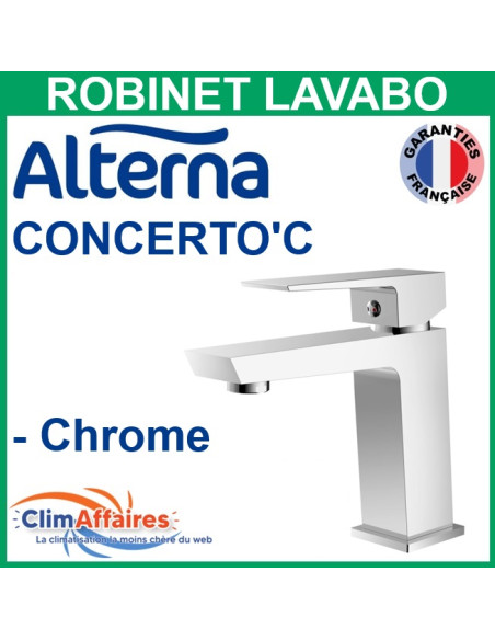 Alterna Robinet Mitigeur CONCERTO'C C3 pour Lavabo - Chrome