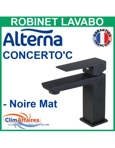 Alterna Robinet Mitigeur CONCERTO'C C3 pour Lavabo - Noir mat - 7939390 - Photo principale