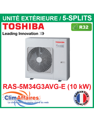 Toshiba Climatisation Unités Extérieures Multisplit - Pentasplit - R32 - RAS-5M34G3AVG-E - Photo principale