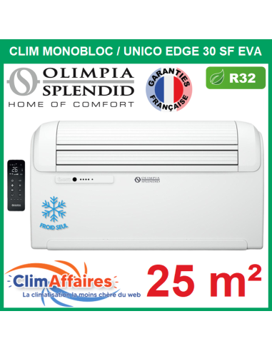 Olimpia Splendid - Climatisation Monobloc Froid Seul R32 - UNICO EDGE 30 SF EVA (2.7 kW) - 02116
