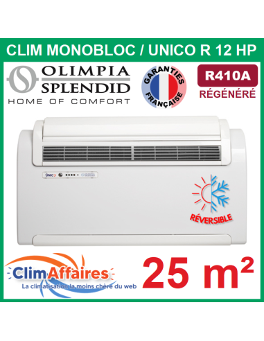 Olimpia Splendid - Climatisation Monobloc Réversible R410A - UNICO R 12 HP (2.7 kW) - 01496