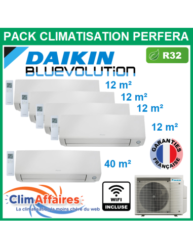 Daikin Pentasplit - PERFERA Bluevolution - R32 - 5MXM90A9 + 4 x CTXM15A + FTXM50A + WIFI (9.0 kW)