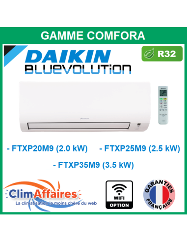 Daikin Unité Intérieure Climatiseur Mural - COMFORA BLUEVOLUTION - R32 - FTXP20N9 / FTXP25N9 / FTXP35N9