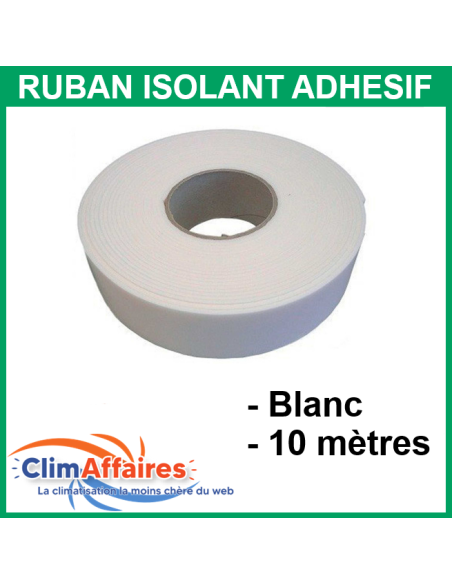 Ruban isolant adhésif Blanc M1 - 10 mètres