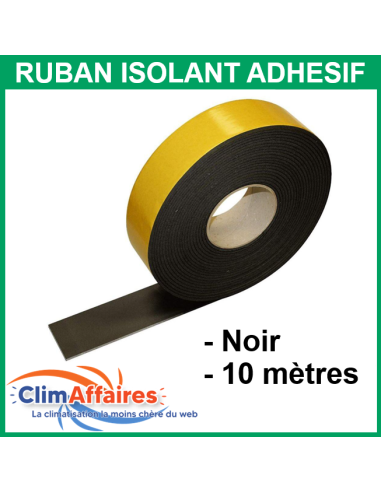 Ruban isolant adhésif Noir (10m)