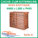 Cache groupe pour climatisation unité extérieure - Bois Exotique - 680x900x450 mm (Taille S)