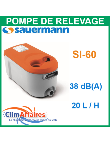 Pompe de Relevage à bac -  Sauermann - SI-60 (20l/h)