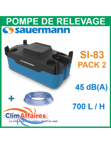 Pompe de Relevage à bac -  Sauermann - SI-83 Pack 2 (700l/h)