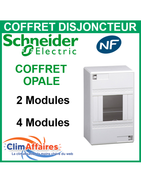 Mini Coffret Borne Opale - Schneider Electric - 2 ou 4 modules