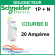 Disjoncteur Schneider Electric - COURBE D - XP 1P + N - 20 Ampères