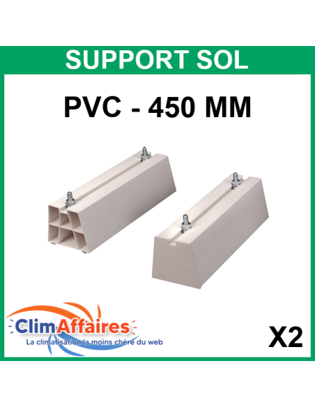 Support sol en PVC - 450 mm - La paire (300 kg)