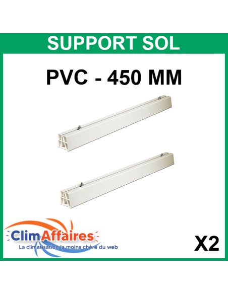 Support sol en PVC - 1000 mm - La paire (300 kg)