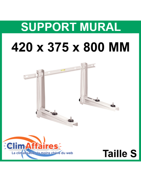 Support mural avec traverse - 420 * 375 * 800 mm (jusqu'à 100 kg) (Taille S)