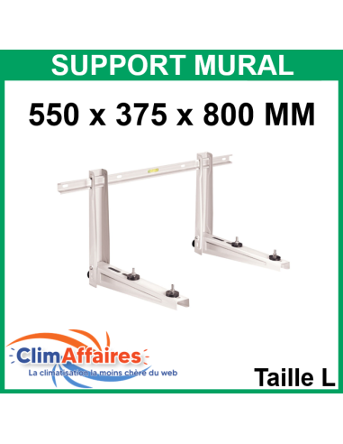 Support mural avec traverse - 550 * 375 * 800 mm (jusqu'à 140 kg)