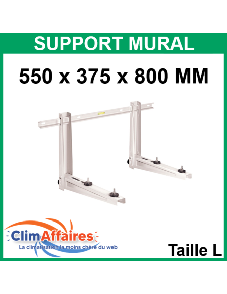 Support mural avec traverse - 550 * 375 * 800 mm (jusqu'à 140 kg) (Taille L)