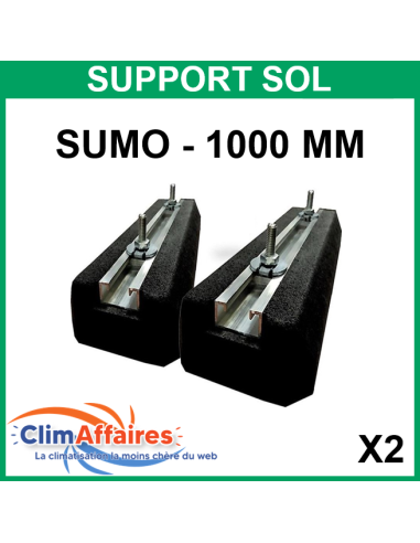 Support sol SUMO caoutchouc - Anti-vibration - 1000 mm