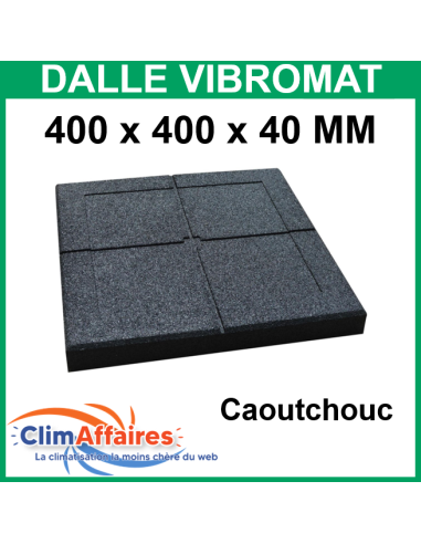 Dalle VIBROMAT en caoutchouc pour groupe extérieur  400*400*40 mm