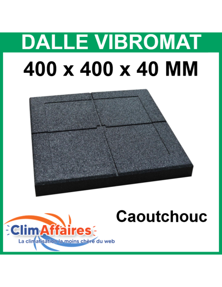 Dalle VIBROMAT BIG FOOT en caoutchouc pour groupe extérieur  400*400*40 mm