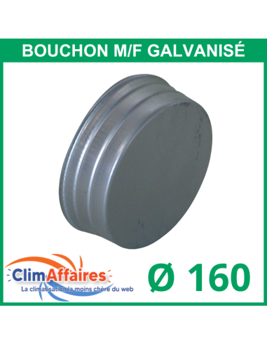 Bouchon galvanisé mâle / femelle (160 mm)
