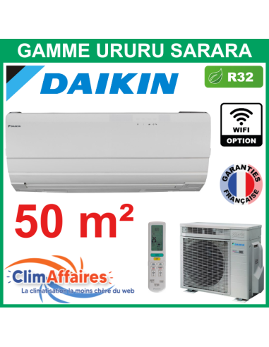 Daikin Climatisation - URURU SARARA BLUEVOLUTION - R32 - FTXZ50N + RXZ50N (5.0 kW)