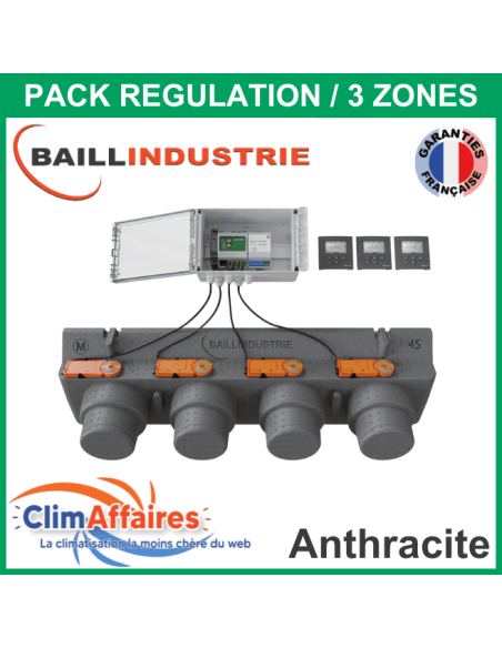 Baillindustrie - Pack 3 ZONES - 4S - PACK 3TA 4M 4S (Anthracite)