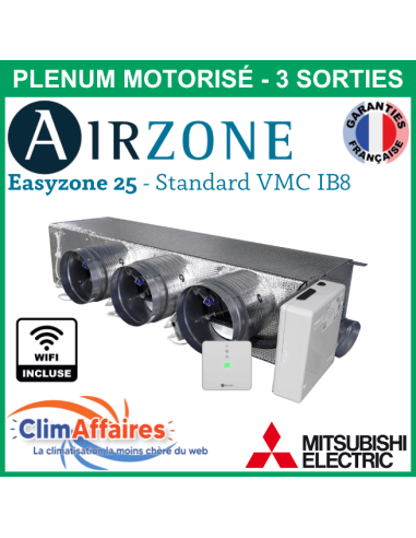 Airzone Easyzone C25 Standard WIFI + VMC IB8 MITSUBISHI - PEAD-M60/71 - 3 x 200 mm (AZC25MELST01M3)
