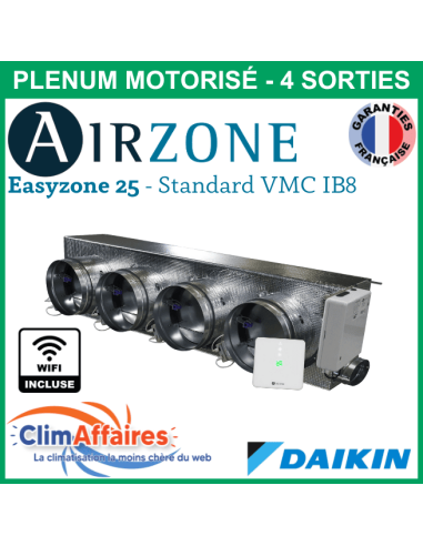 Airzone Easyzone C25 Standard WIFI + VMC IB8 DAIKIN - FBA35/50 - 4 x 200 mm (AZC25DAIST07S4)