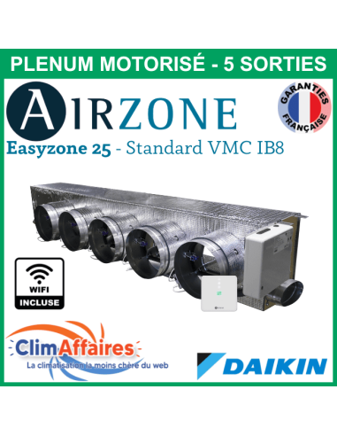 Airzone Easyzone C25 Standard WIFI + VMC IB8 DAIKIN - FBA35/50 - 5 x 200 mm (AZC25DAIST07S5)