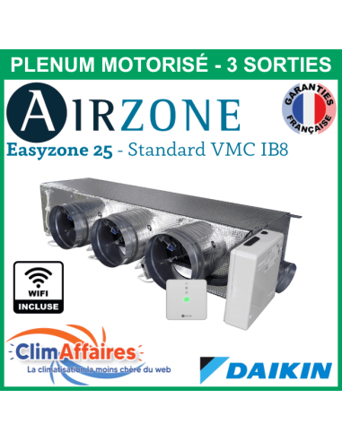 Airzone Easyzone C25 Standard WIFI + VMC IB8 DAIKIN - FBA60/71 - 3 x 200 mm (AZC25DAIST07M3)