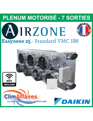 Airzone Easyzone C25 Standard WIFI + VMC IB8 DAIKIN - FBA100/125/140 - 7 x 200 mm (AZC25DAIST07L7)