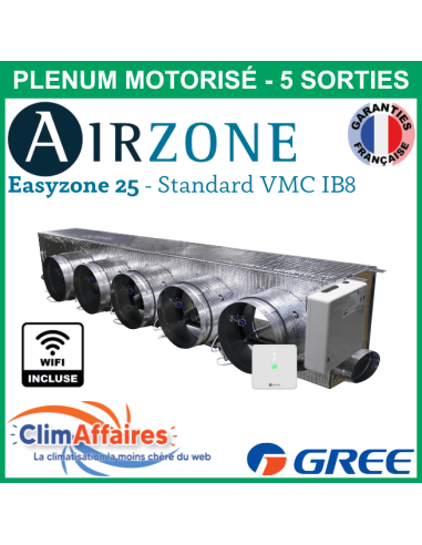 Airzone Easyzone C25 Standard WIFI + VMC IB8 GREE - UM CDT 24/30 - 5 x 200 mm (AZC25GREST10M5)
