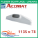 Plénum en ABS pour grilles de soufflage linéaire 2 fentes et multifentes 1135x78 mm - AGIP149