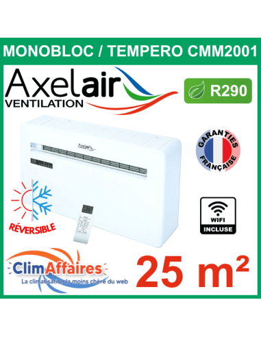 Axelair Climatisation Monobloc Reversible R290 CMM2001 WIFI 2.93 kW