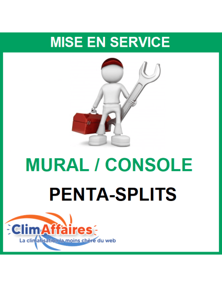 Mise en service 5 postes + 1 an de garantie main d'oeuvre et déplacement
