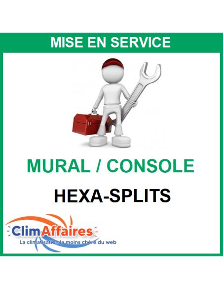 Mise en service 6 postes + 1 an de garantie main d'œuvre et déplacement