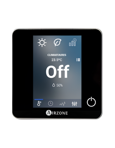 Airzone - Thermostats Blueface Zero Filaire noir