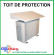 Toit de protection pour unité extérieure - TP1000 - Blanc Ivoire RAL 9002 (545 x 120 x 1000 mm)