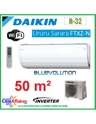 Daikin - URURU SARARA BLUEVOLUTION - R32 - FTXZ50N + RXZ50N (5.0 kW)
