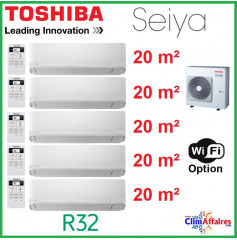 Toshiba Climatisation Penta-Splits - SEIYA - R32 - RAS-5M34U2AVG-E + 5 x RAS-B07J2KVG-E (10.0 kW)