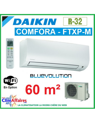 Daikin Climatiseur Inverter Monosplit - COMFORA BLUEVOLUTION - R32 - FTXP60M + RXP60M (6.0 kW)