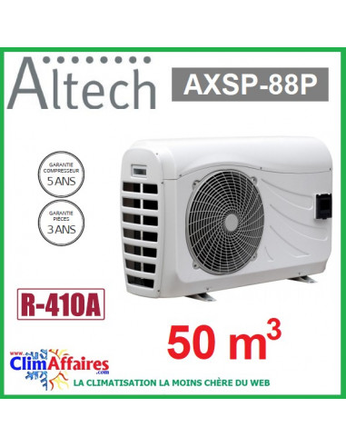 Pompe à chaleur pour piscine ALTECH - AXSP-88P - 8.98 kW (50 m3)