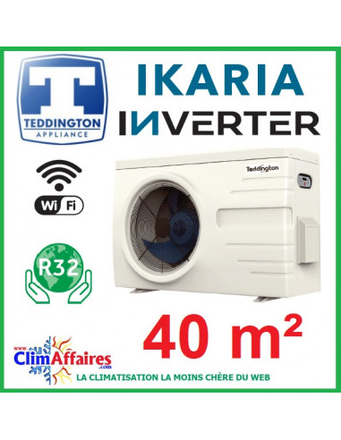 Pompe à chaleur pour piscine TEDDINGTON - IKARIA INVERTER 5 (40 m3)