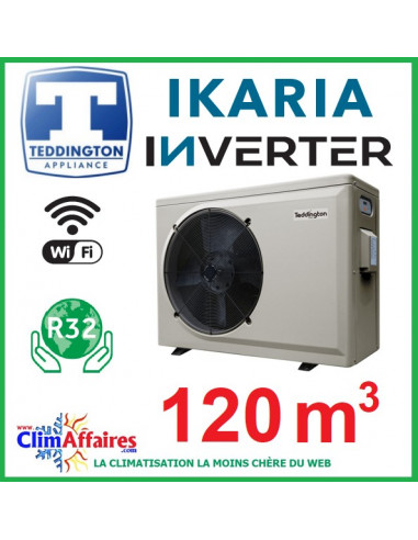 Pompe à chaleur pour piscine TEDDINGTON - IKARIA INVERTER 17 (120 m3)